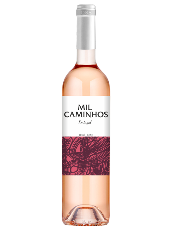 Botella vino mil caminhos rosado