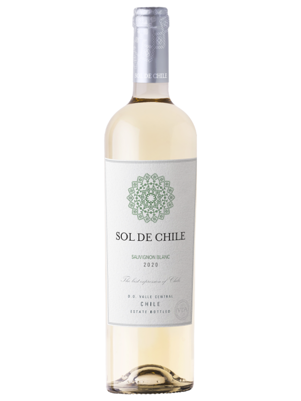 Botella vino Sol de chile sauvignon blanc
